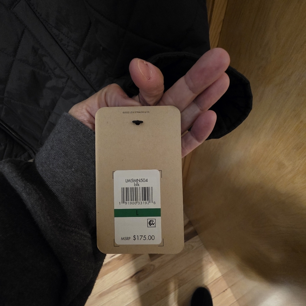 Levi's Dark Quilted Jacket - Picture 5 of 9